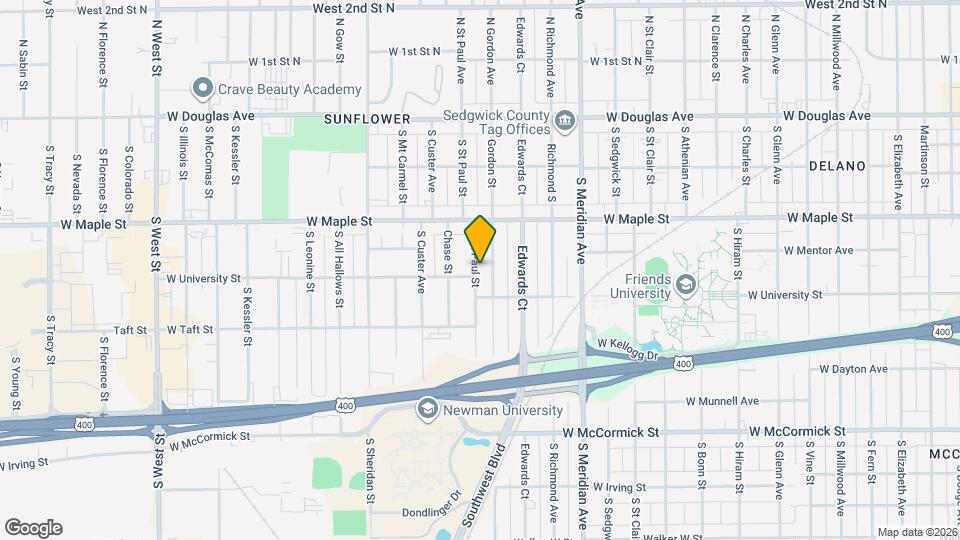 524 S St Paul St Map and Location Details