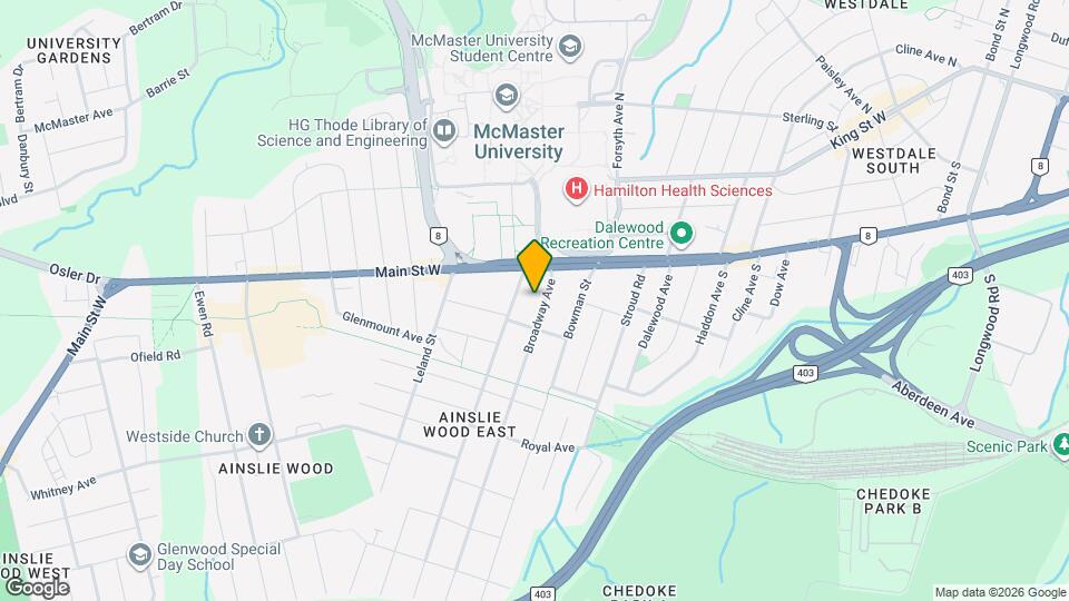 **Rooms Available Less Than 1 Block From Campus** Map and Location Details