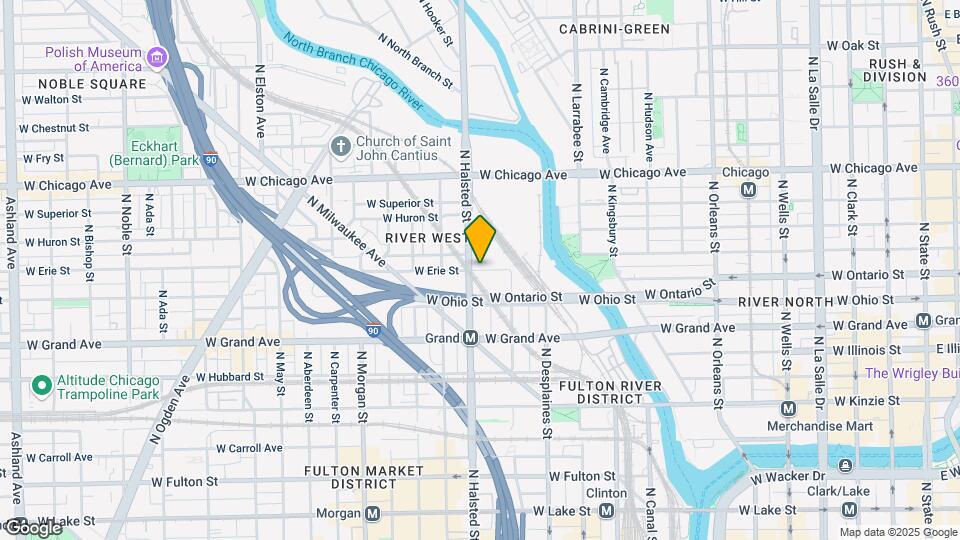 637 W Erie St Map and Location Details