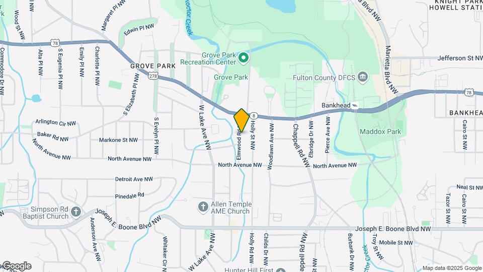 545 Elmwood Rd NW Map and Location Details