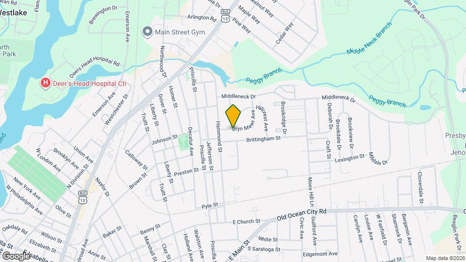 1108 Bryn Mawr Ave Map and Location Details