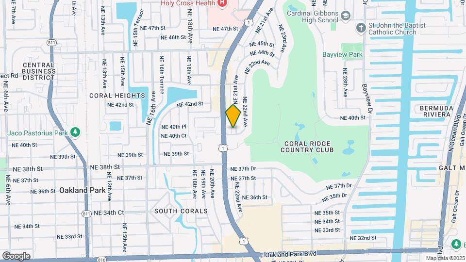 3901 NE 21st Ave Map and Location Details