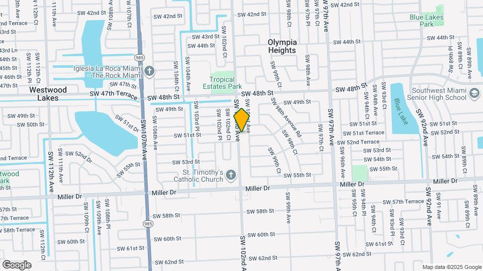 5125 SW 102nd Ave Map and Location Details