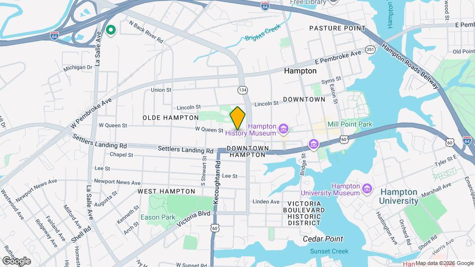 221 W Queen St Mapa y Detalles de la Ubicación