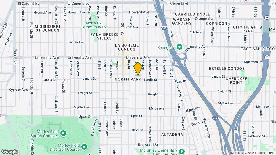 3711 Grim Ave Mapa y Detalles de la Ubicación