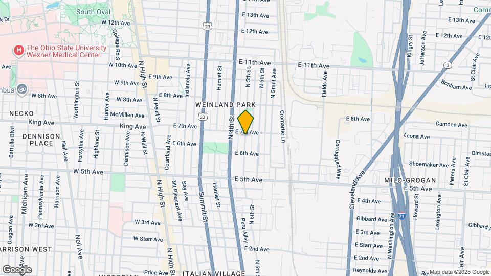 1287 N 5th St Map and Location Details
