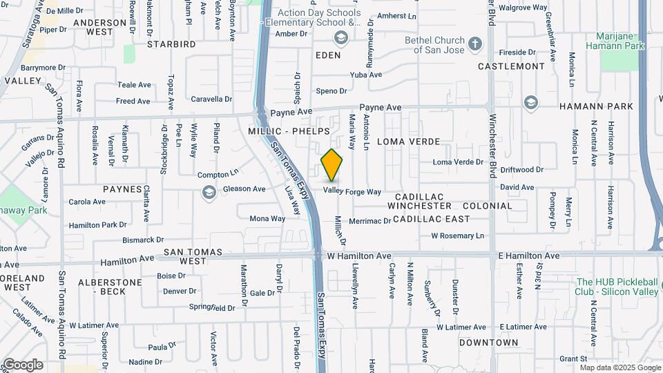 547 Valley Forge Way Map and Location Details