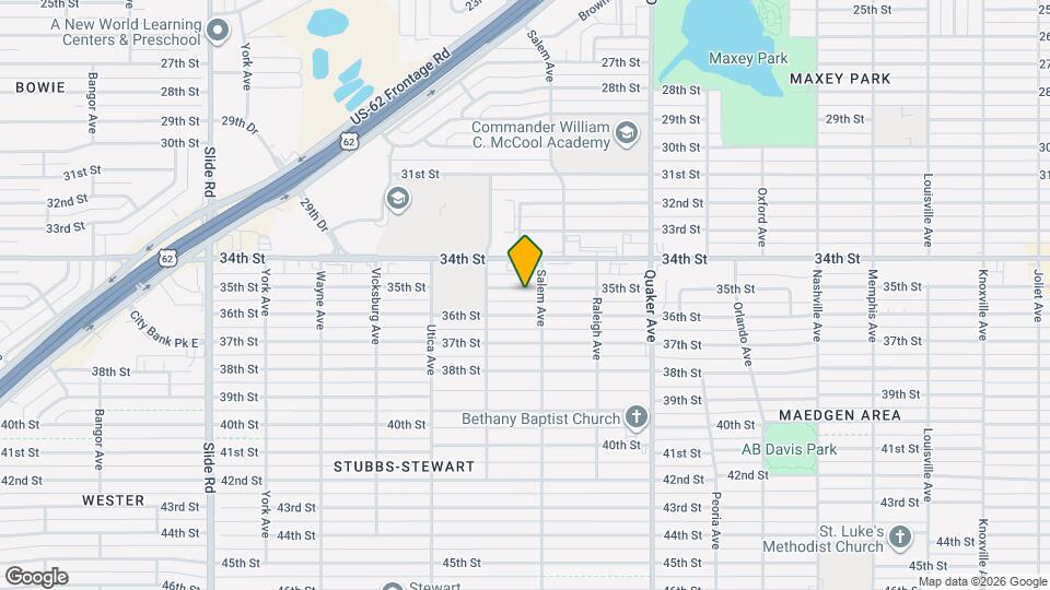 4607 35th St Map and Location Details