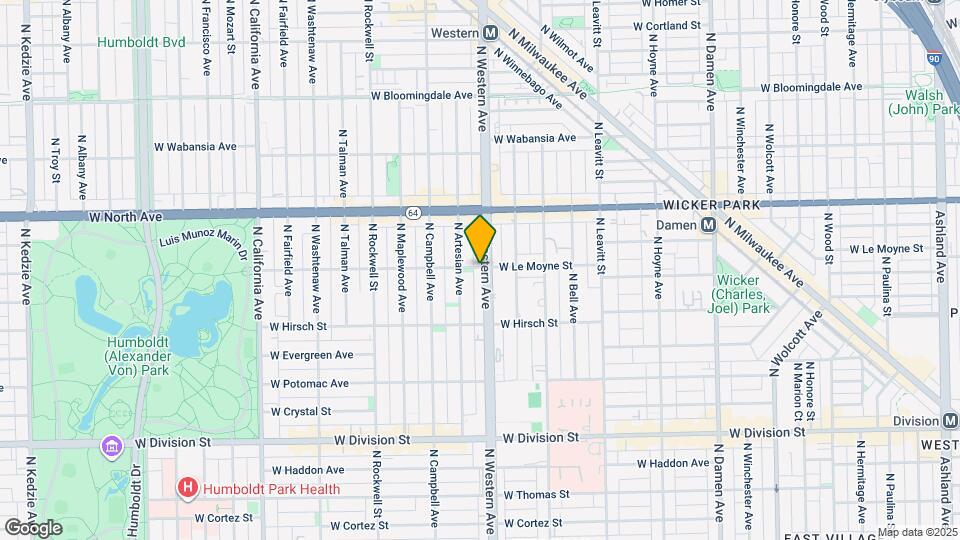 1458 Western N Ave, Unit 2 Map and Location Details