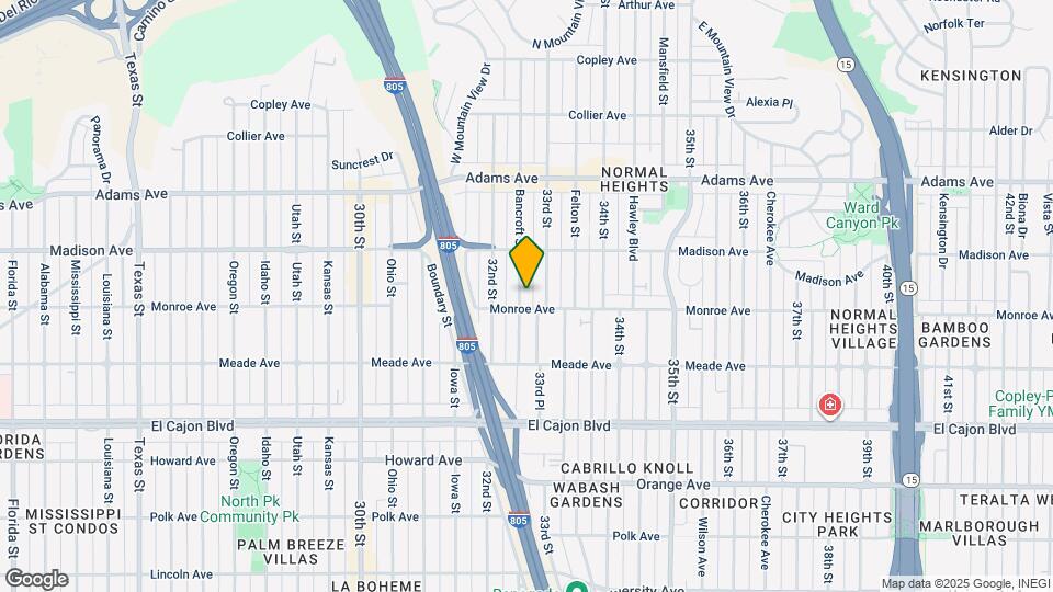 4515 Bancroft St Map and Location Details