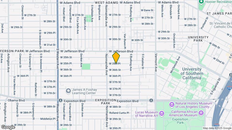 1338 W 35th Pl Map and Location Details