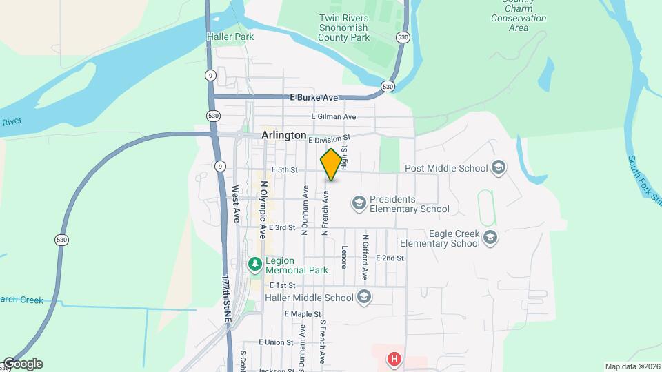 423 N French Ave Map and Location Details