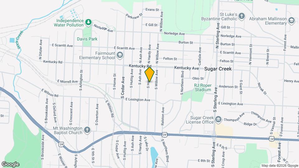 203 S Hardy Ave Map and Location Details