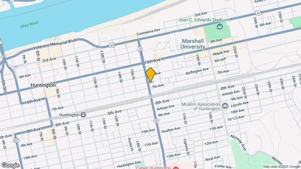 628 Hal Greer Blvd Map and Location Details