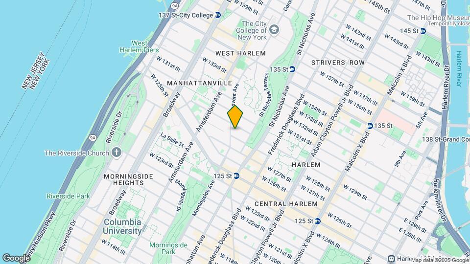 25 Convent Ave Mapa y Detalles de la Ubicación