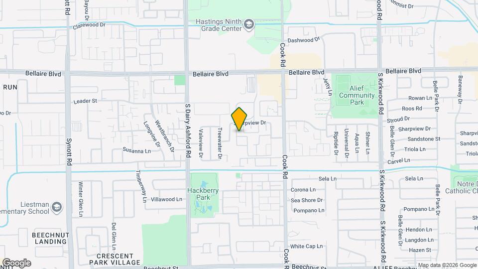 12447 Sharpview Dr Map and Location Details