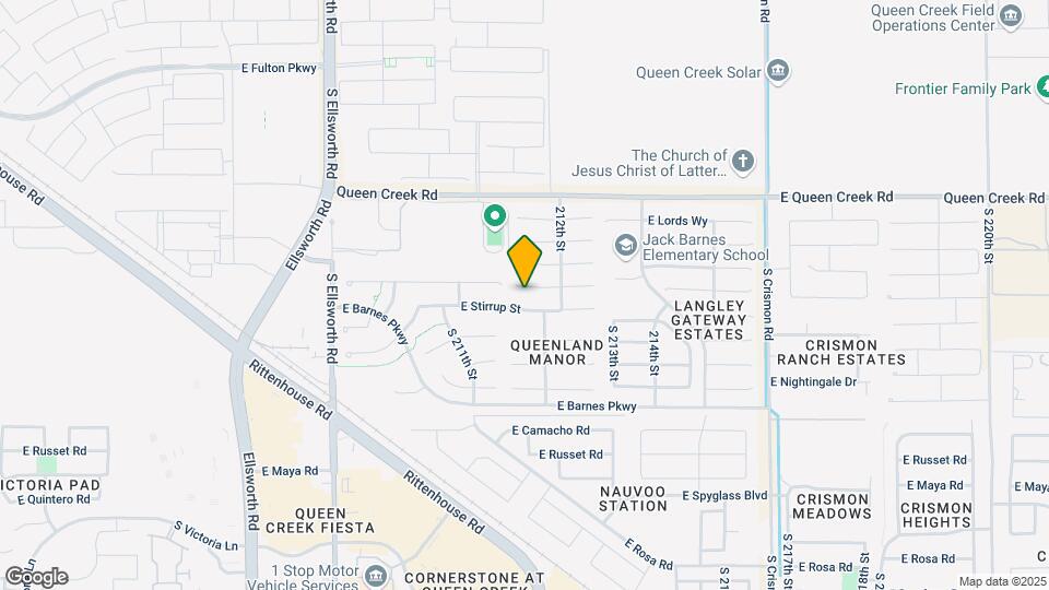 21151 E Saddle Way Map and Location Details