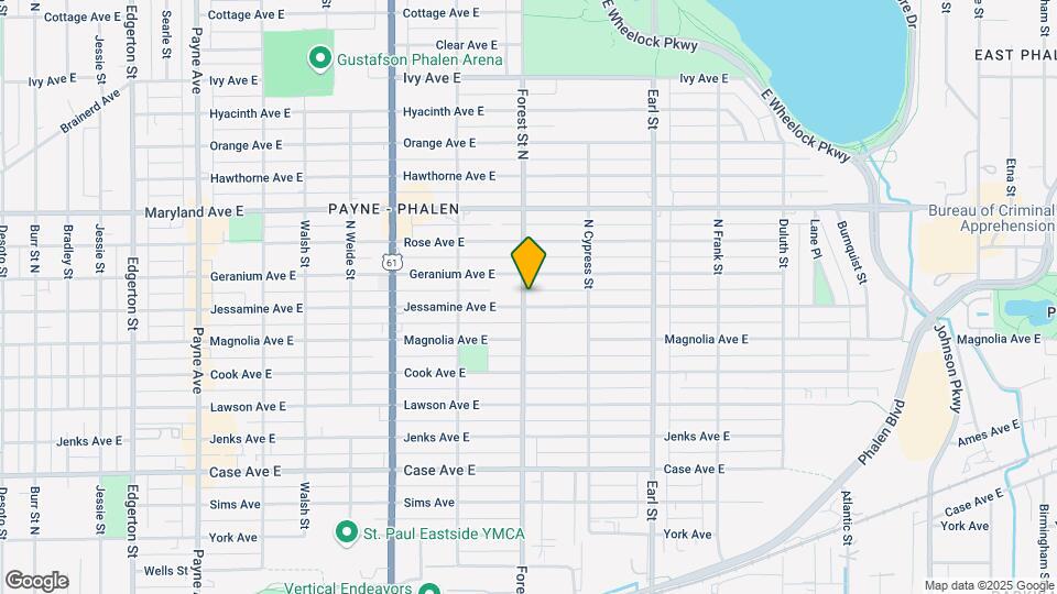 1116 Forest St Mapa y Detalles de la Ubicación