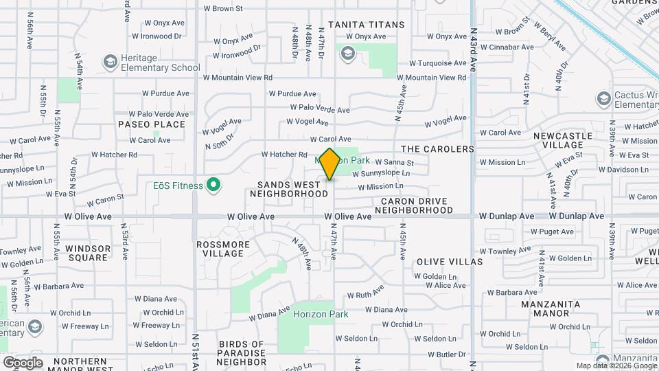 9201 N 47th Dr Map and Location Details