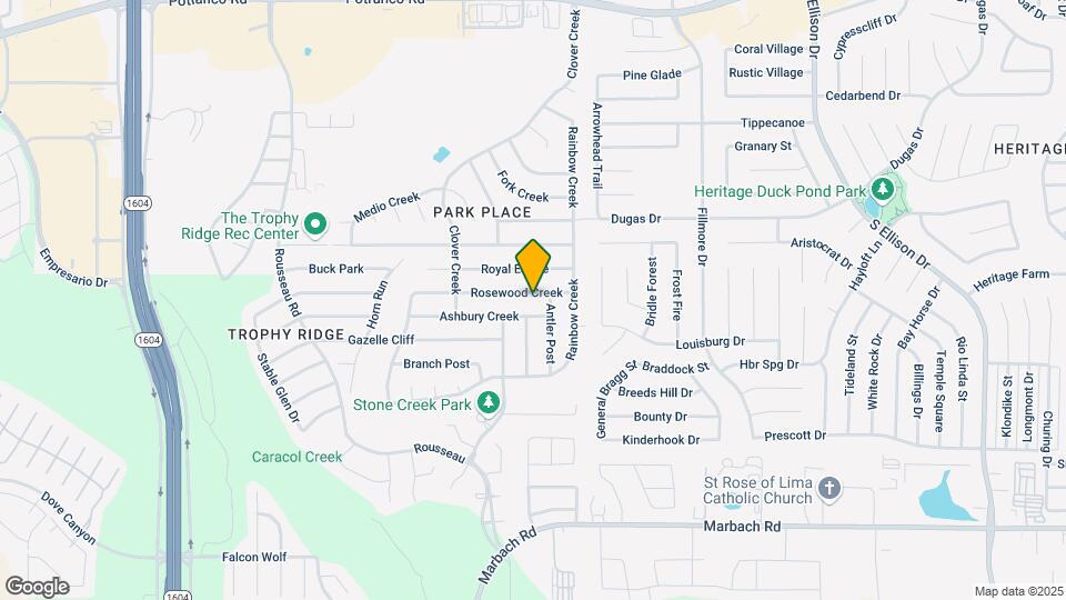 10342 Rosewood Creek Mapa y Detalles de la Ubicación