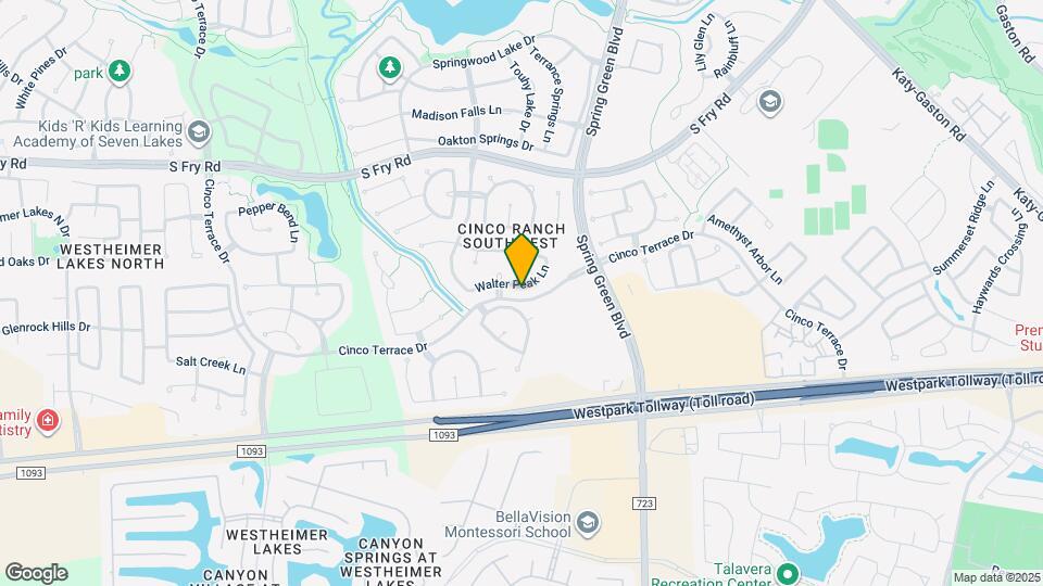 25315 Walter Peak Ln Map and Location Details