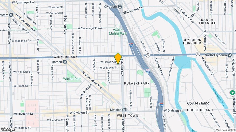 1616 W Le Moyne St Map and Location Details