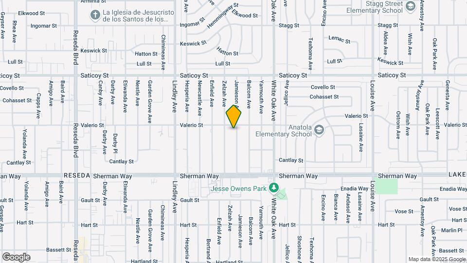 7347 Jamieson Ave Map and Location Details