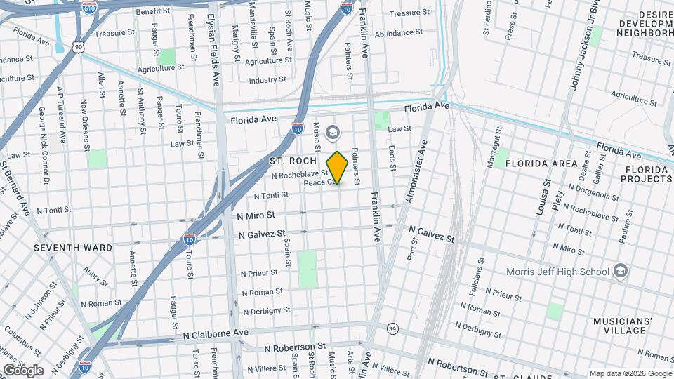 2539 N Tonti St, Unit 2 Map and Location Details