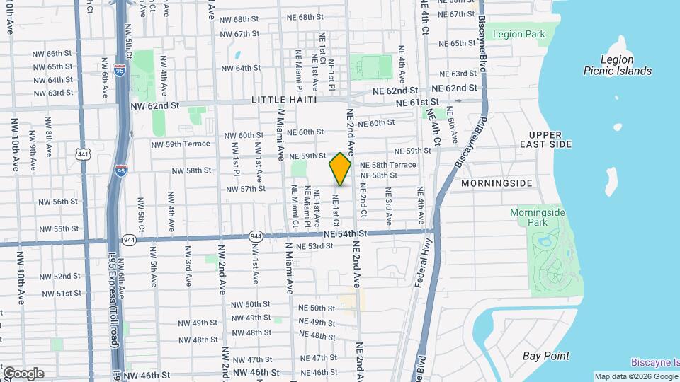 160 NE 57th St Map and Location Details