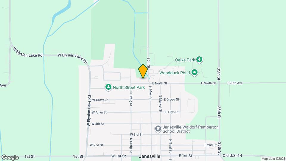 106 W North St, Unit Basement Apartment Map and Location Details