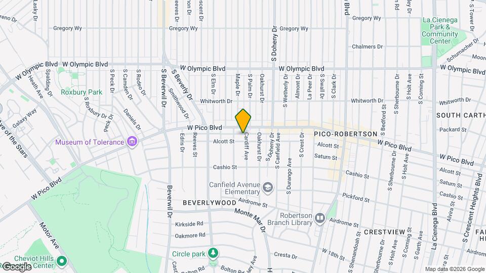 1419 Cardiff Ave Map and Location Details