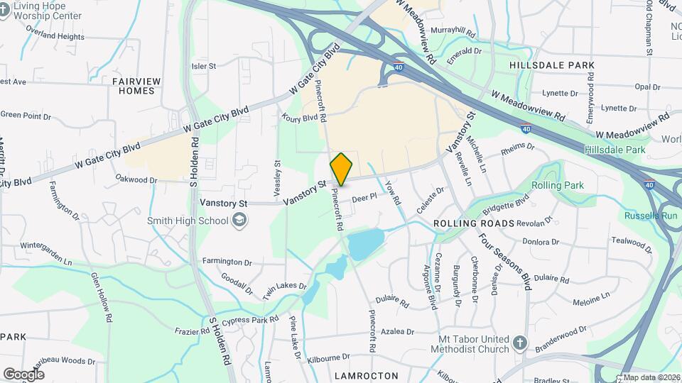 2221 Pinecroft Rd Map and Location Details