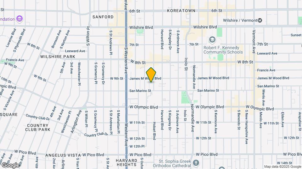 919 S Hobart Blvd Map and Location Details