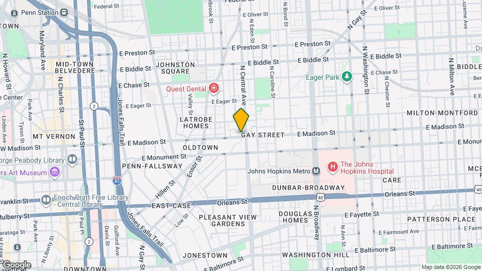 1226 E Madison St Map and Location Details