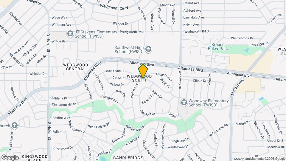 4117 Aragon Dr Map and Location Details