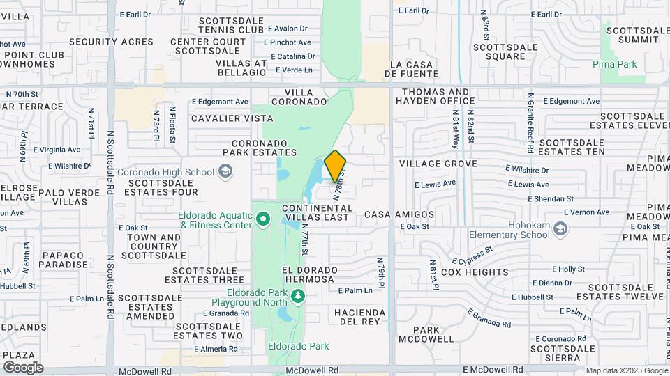 Continental Villas Map and Location Details