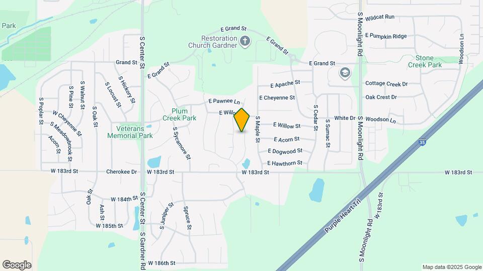 742 S Cypress St Map and Location Details