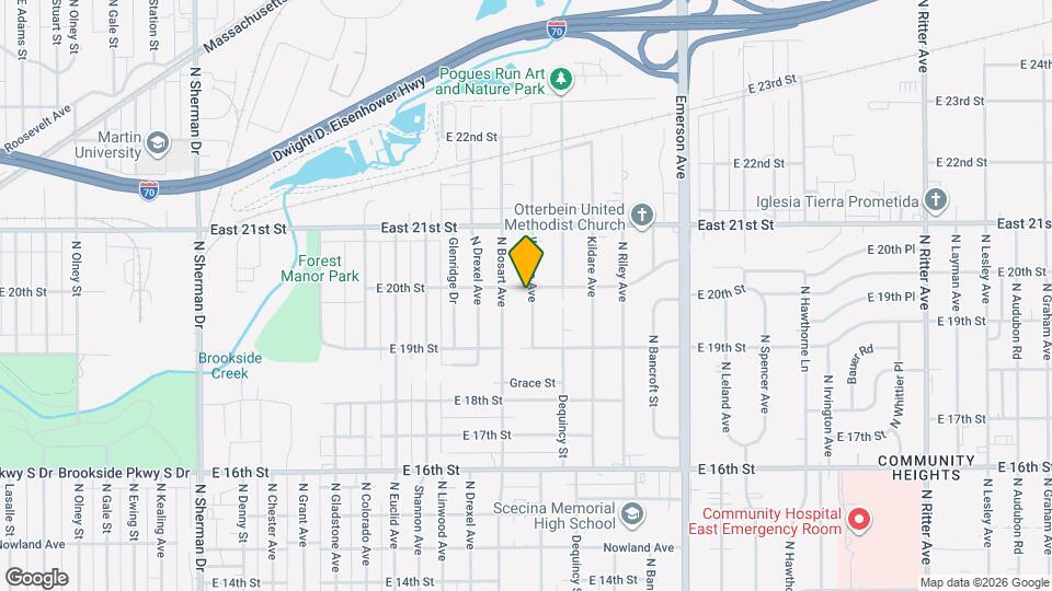 1952 Wallace Ave Map and Location Details