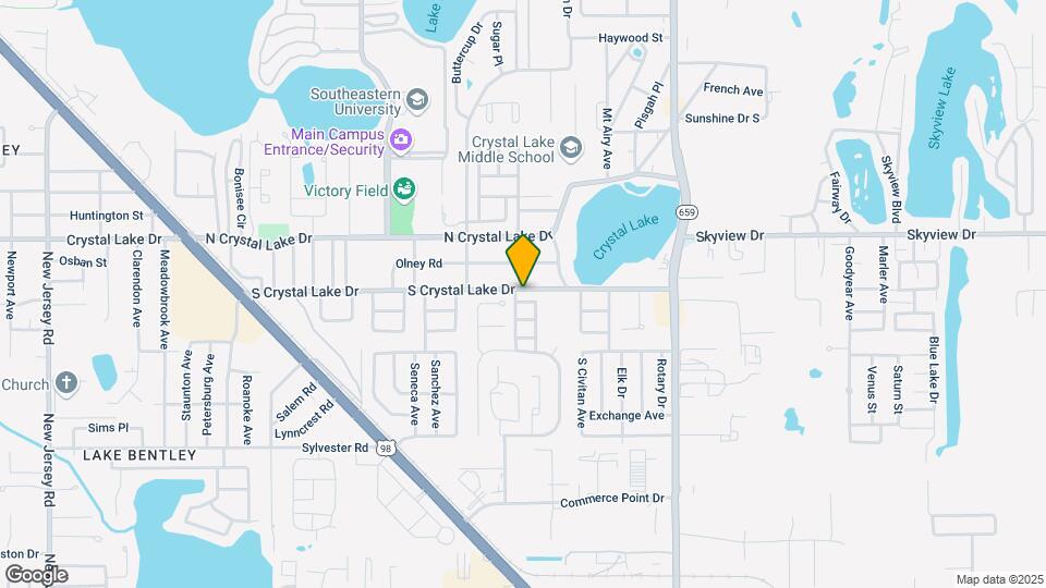 1603-1609 Crystal Lake Dr Mapa y Detalles de la Ubicación