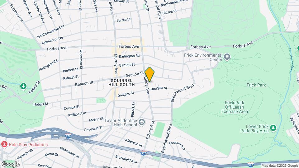 2123 Shady Ave Mapa y Detalles de la Ubicación