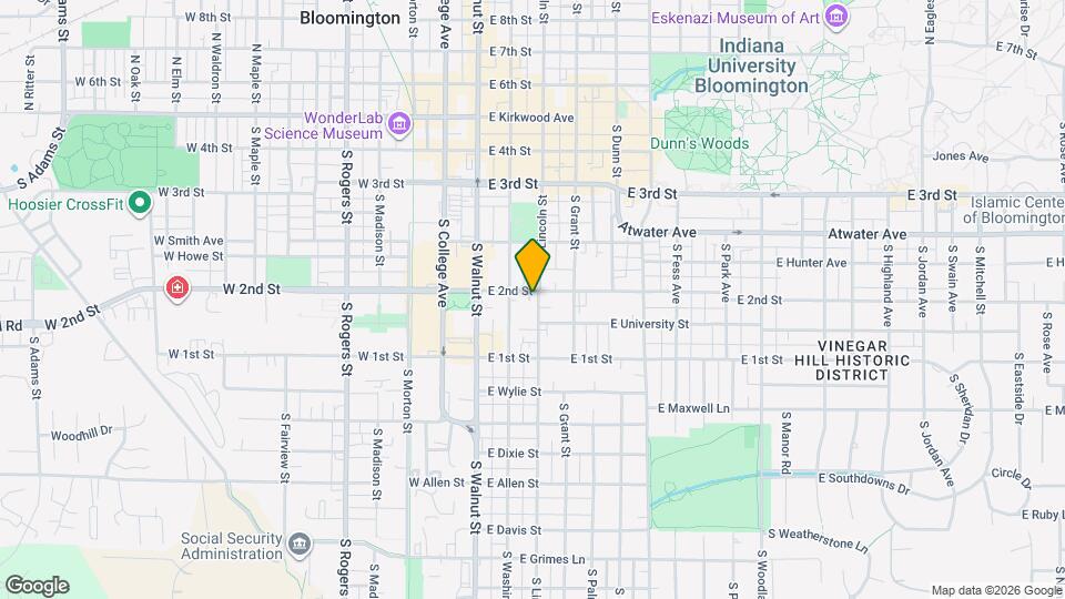 500 S Lincoln St Map and Location Details