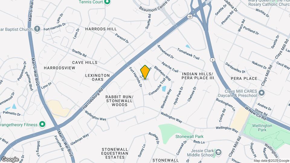 821 Palomino Ln Mapa y Detalles de la Ubicación