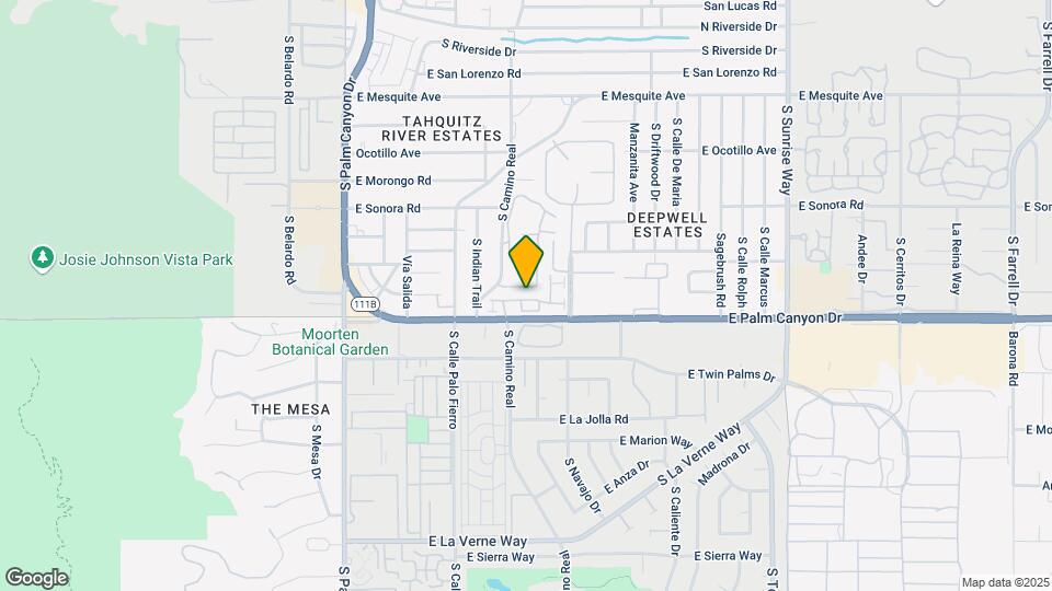 880 E Palm Canyon Dr Map and Location Details