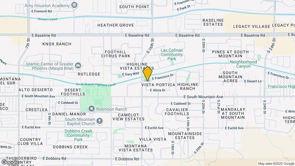 1616 E Desert Ln Map and Location Details