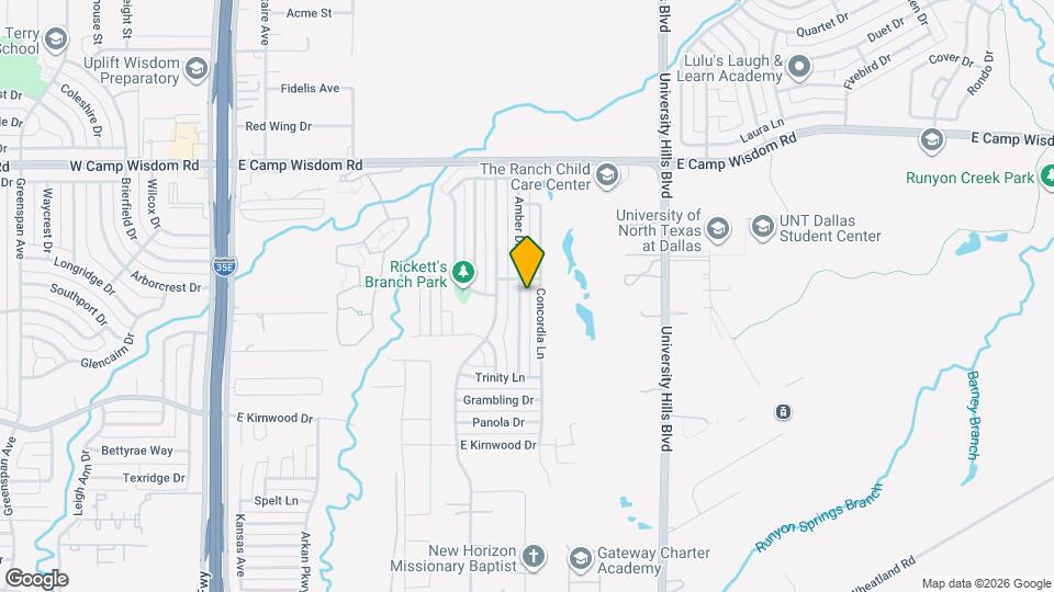7422 Amber Dr Map and Location Details