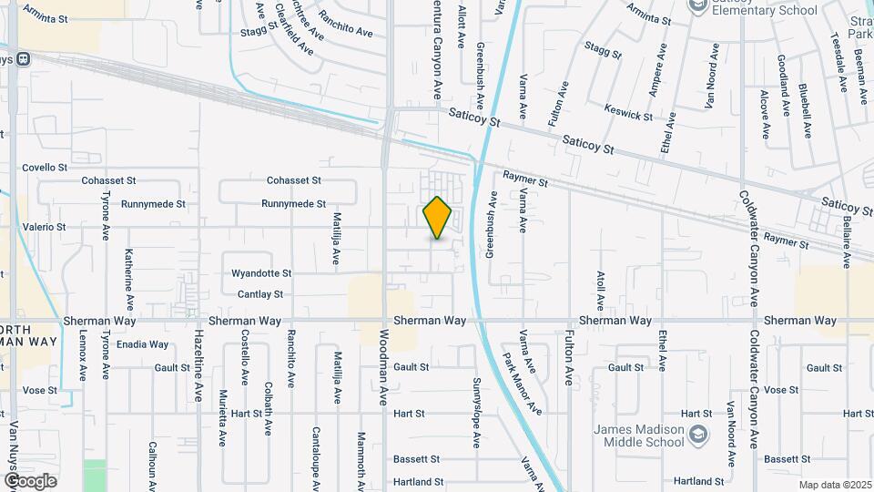 7340 Ventura Canyon Ave Map and Location Details