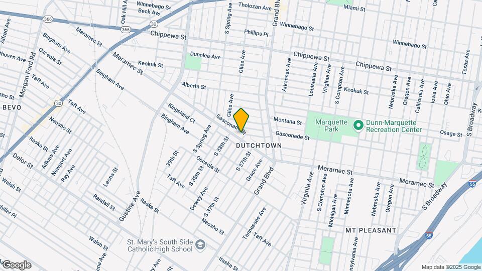 3733 Meramec St Map and Location Details