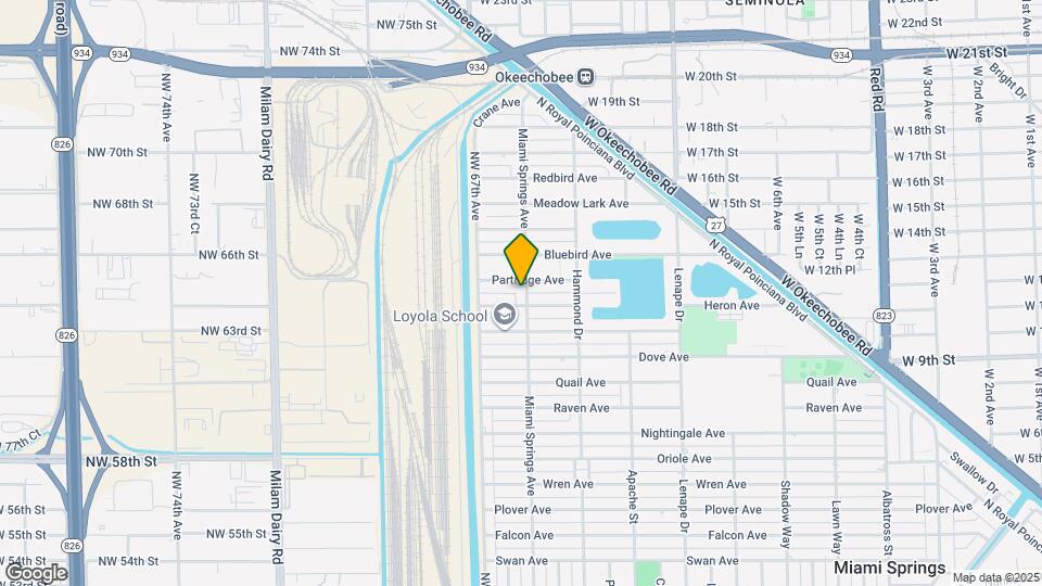 1340 Miami Springs Ave Map and Location Details