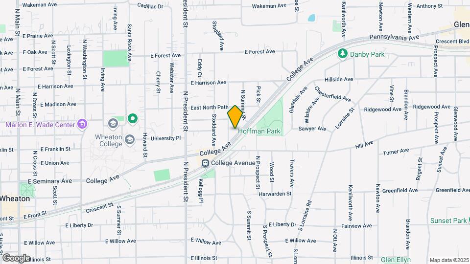 1307 College Ave Map and Location Details