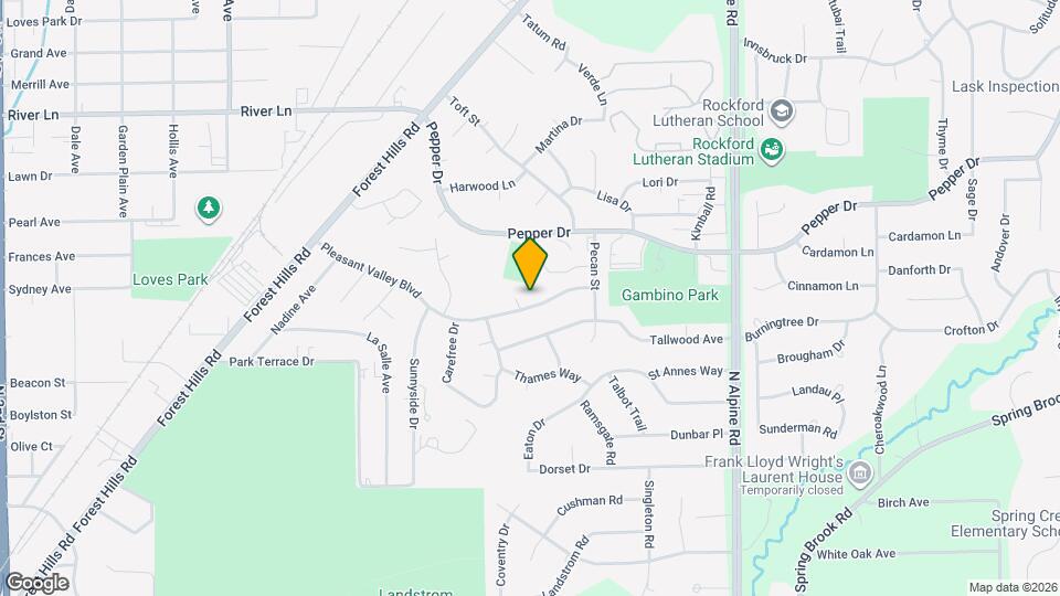 3908 Pleasant Valley Blvd Map and Location Details